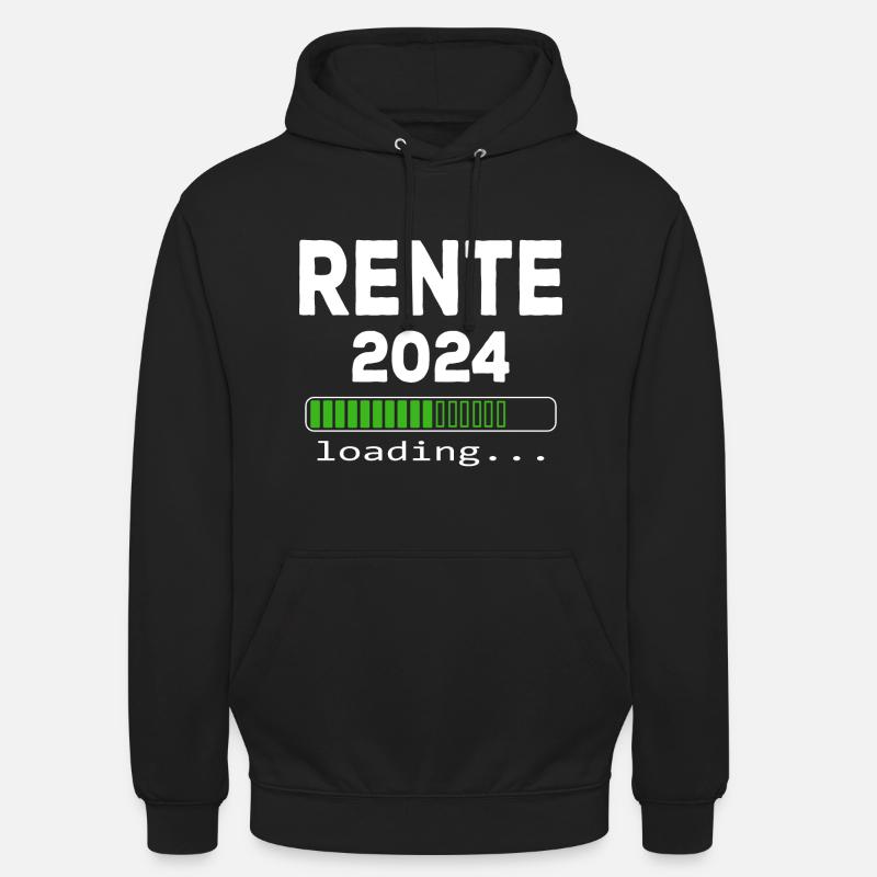 Rente 2024 loading - Unisex Hoodie - Schwarz