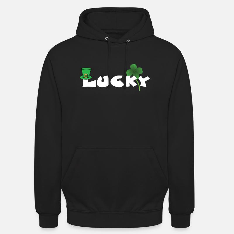 Chanceux - Sweat-shirt à capuche unisexe - noir