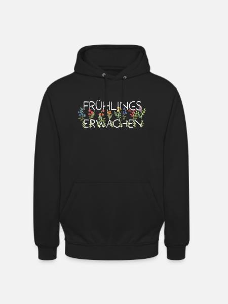 Frühlingserwachen - Unisex Hoodie - Schwarz