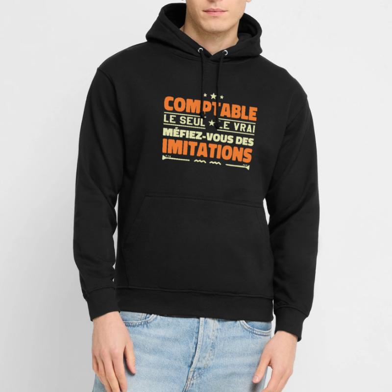 Comptable le seul. Comptable le vrai. Comptable Sweat-shirt à capuche unisexe