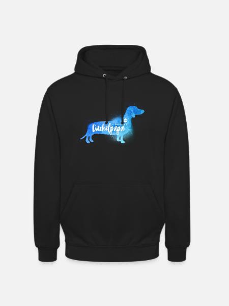 Liebender Dackelpapa - Unisex Hoodie - Schwarz