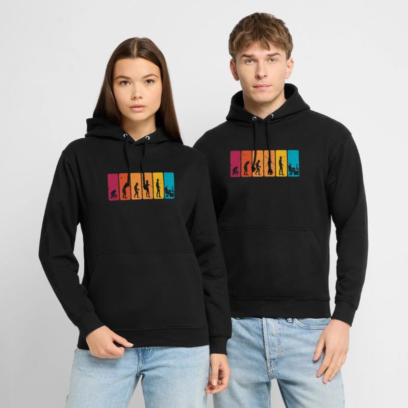 Gamer Evolution Cool Retro Evolution Of Man Unisex Hoodie