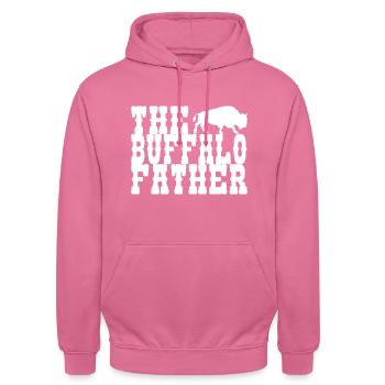 Buffalo Father - Unisex Hoodie - Pink - Vorne - Alina (178cm) & Michal (187cm)