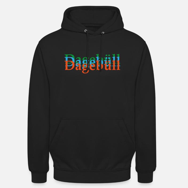 Dagebüll Doppelschrift - Unisex Hoodie - Schwarz