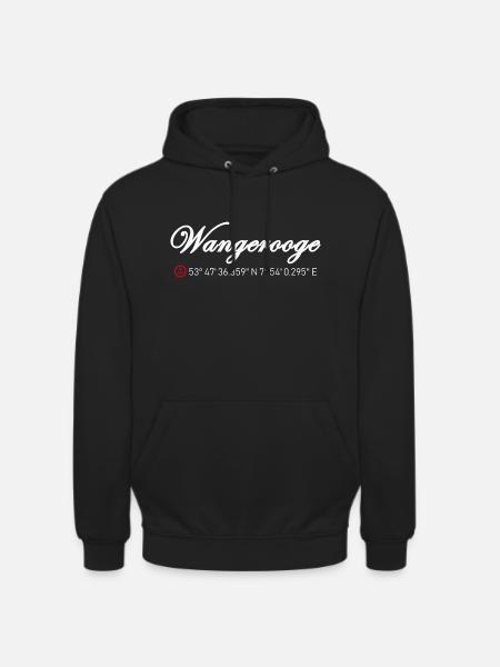Insel Wangerooge - Unisex Hoodie - Schwarz