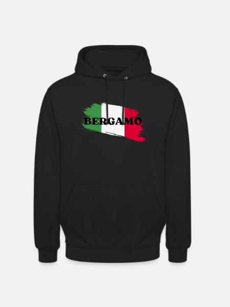 Bergame - Sweat-shirt à capuche unisexe - noir
