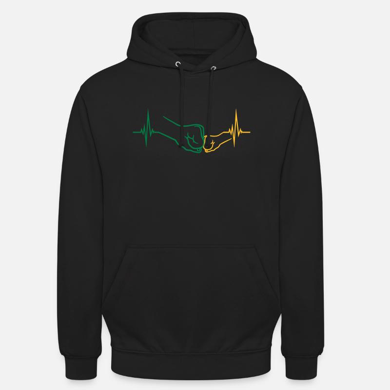 Pouls des poings d’enfant - Sweat-shirt à capuche unisexe - noir
