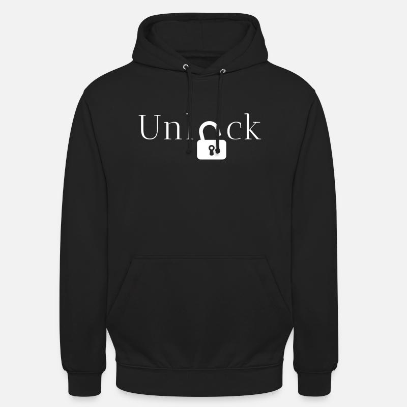 débloquer idée cadeau - Sweat-shirt à capuche unisexe - noir