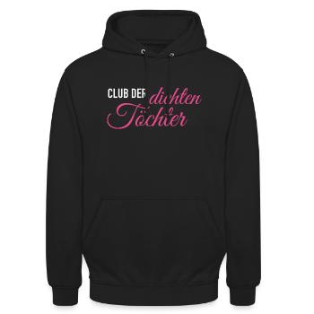 Club der dichten Töchter - Unisex Hoodie - Schwarz - Vorne - Alina (178cm) & Michal (187cm)