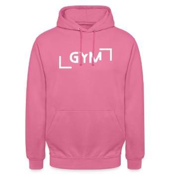 gymnase - Sweat-shirt à capuche unisexe - rose - Devant - Alina (178cm) & Michal (187cm)