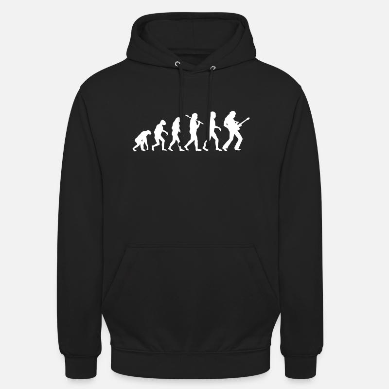 Guitare Rock Evolution - Sweat-shirt à capuche unisexe - noir