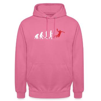 Handball Evolution - Unisex Hoodie - Pink - Vorne - Alina (178cm) & Michal (187cm)