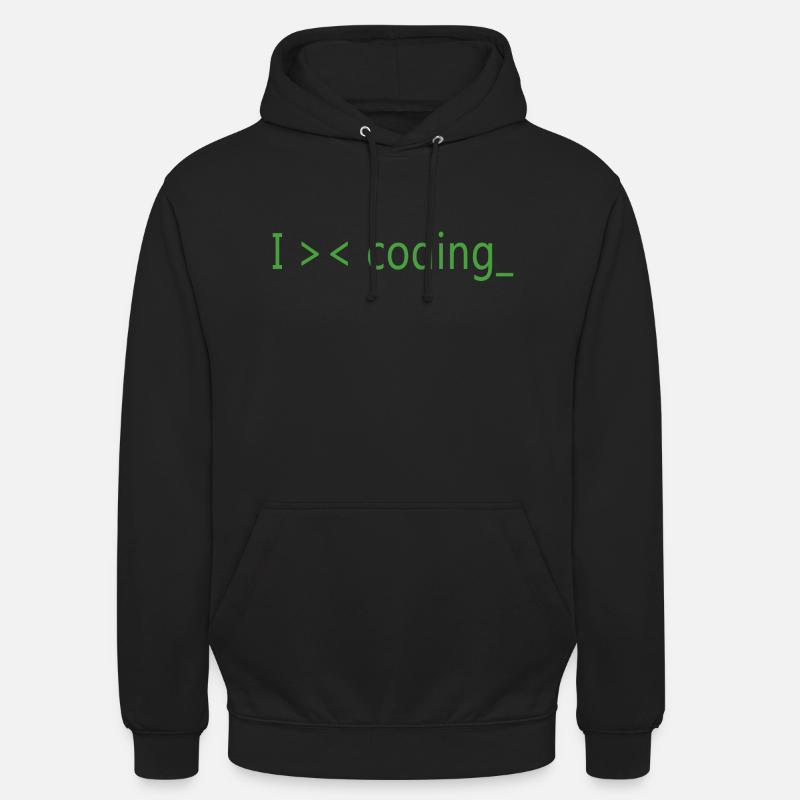 J’adore programmer des programmeurs - Sweat-shirt à capuche unisexe - noir