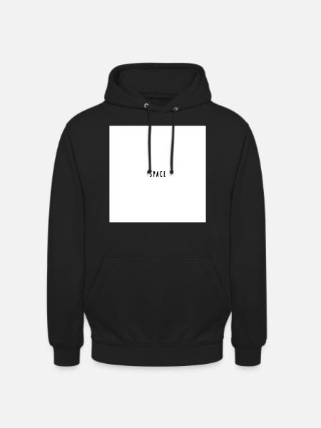 espace - Sweat-shirt à capuche unisexe - noir