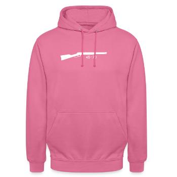 Hebelgewehr unter Bewachung 45 70 - Gewehr - Unisex Hoodie - Pink - Vorne - Alina (178cm) & Michal (187cm)