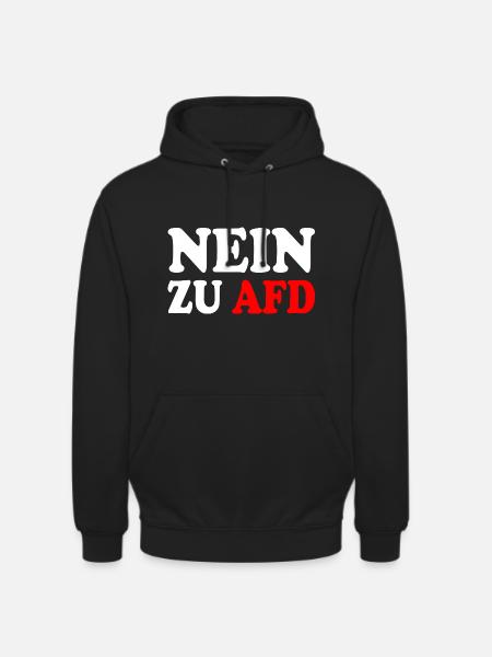 Nein zu afd - Unisex Hoodie - Schwarz