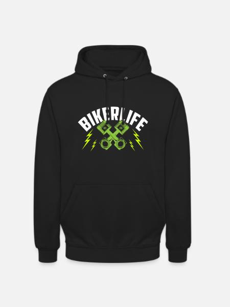 Bikerlife | Farben änderbar - Unisex Hoodie - Schwarz