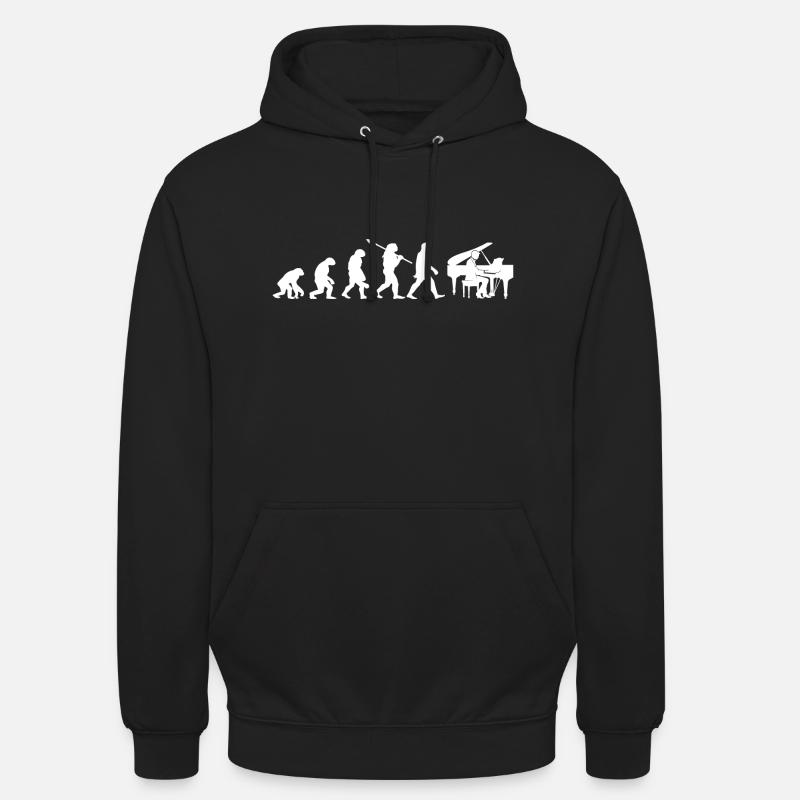 Evolution Pianist - Unisex Hoodie - Schwarz