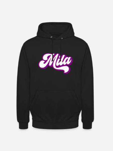 Mila | Colors changeable - Unisex Hoodie - black