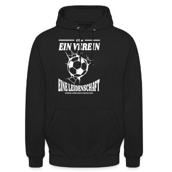 Cadeau pour les fans de football de Sarrebruck - Sweat-shirt à capuche unisexe - noir - Devant - Alina (178cm) & Michal (187cm)