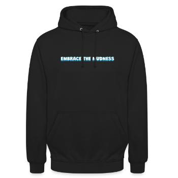 Embrace the Mudness - Unisex Hoodie - black - Front - Alina (178cm) & Michal (187cm)