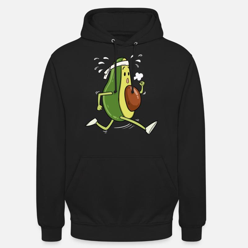 Avocat Courir Cadeau - Sweat-shirt à capuche unisexe - noir