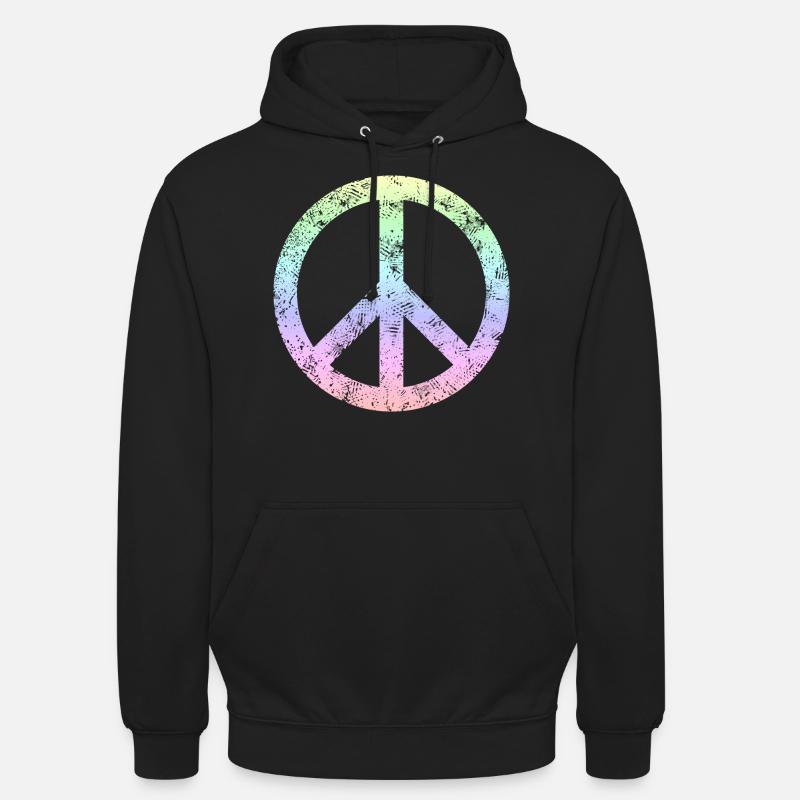 Signe de paix / Paix - Sweat-shirt à capuche unisexe - noir