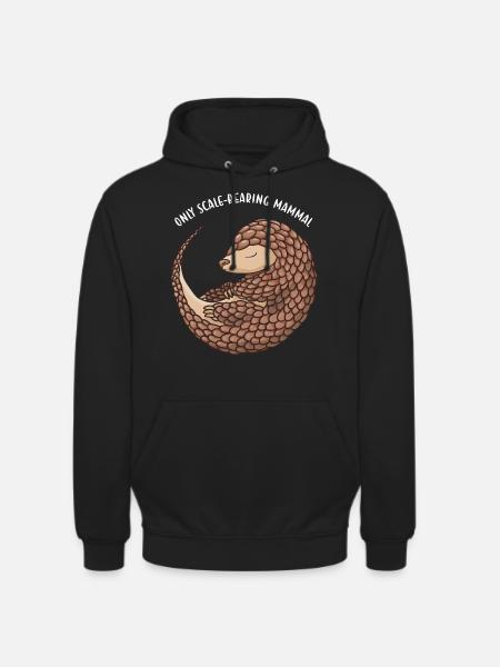 Only Scale-Bearing Mammal Pangolin - Unisex Hoodie - black