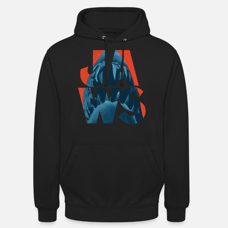 Les Dents De La Mer Jaws Requin Logo - Sweat-shirt à capuche unisexe - noir
