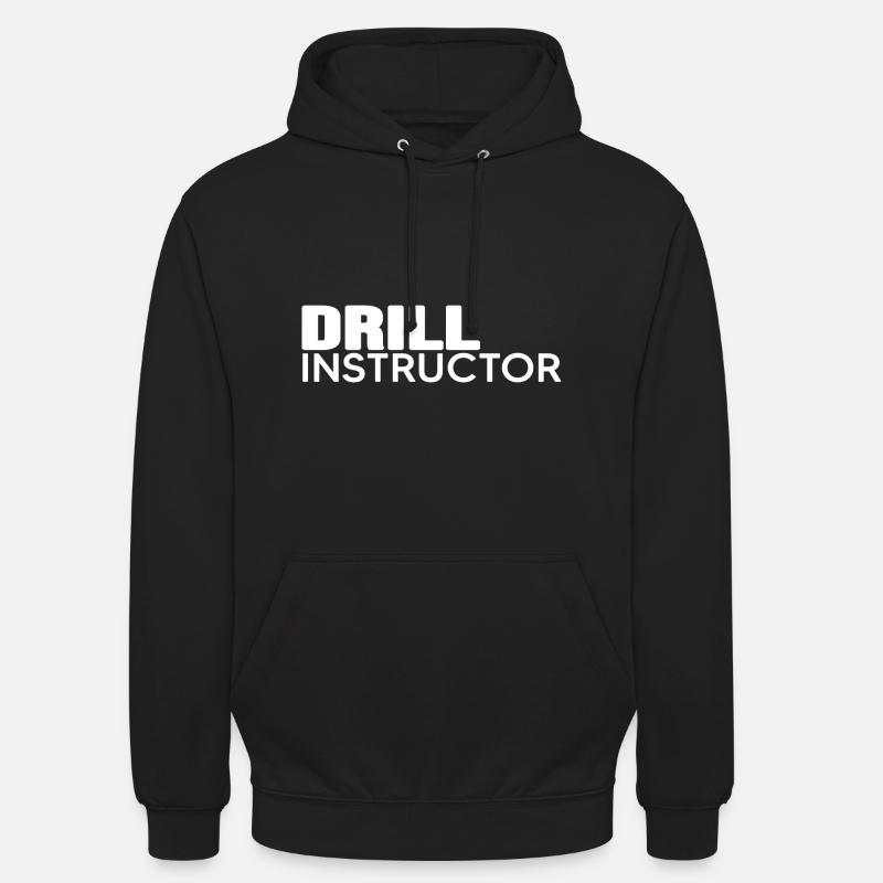Instructeur « drill-instructeur » Coach - Sweat-shirt à capuche unisexe - noir