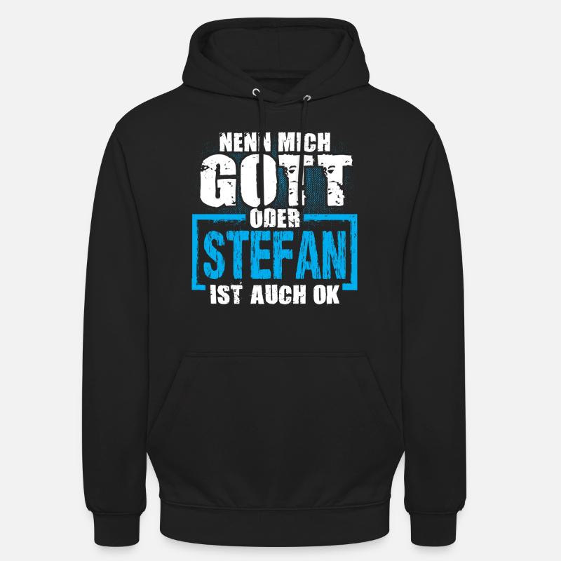 STEFAN - ok - Unisex Hoodie - Schwarz