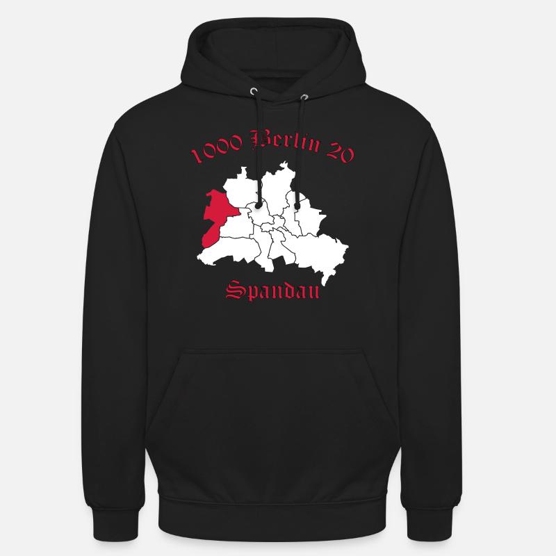 1000 Berlin 20 - Berlin Spandau (vector) - Unisex Hoodie - black