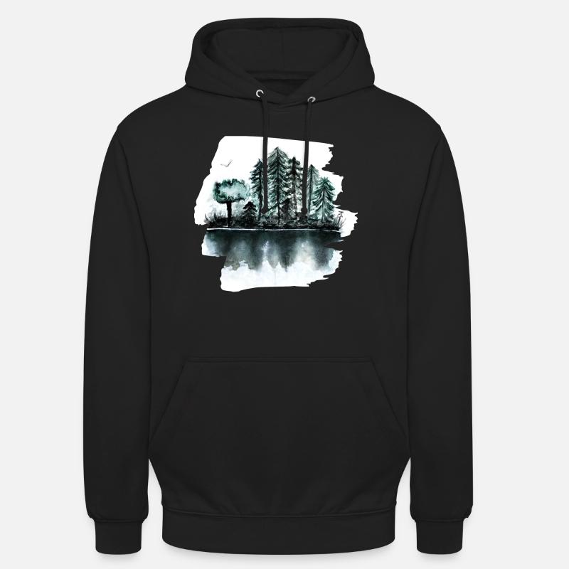Wald - Unisex Hoodie - Schwarz