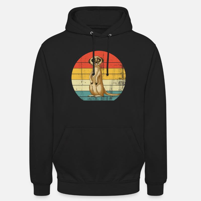 Erdmännchen - Unisex Hoodie - Schwarz