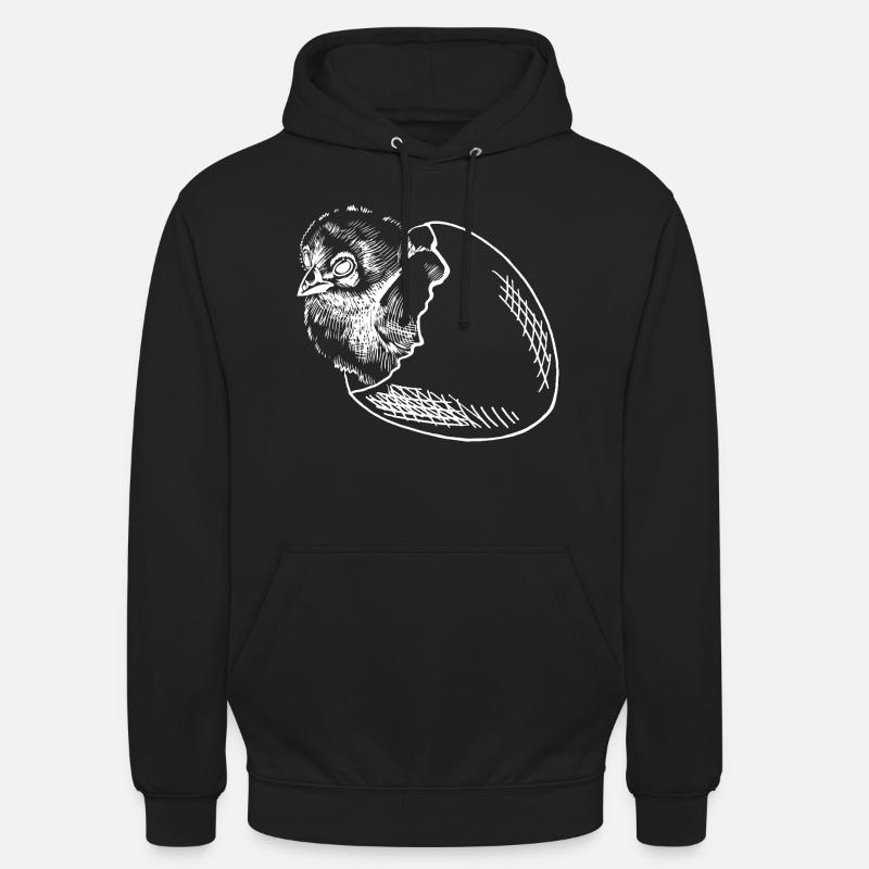 Chicks hatch egg - Unisex Hoodie - black