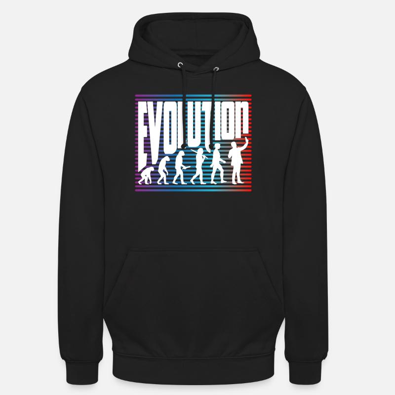 évolution - Sweat-shirt à capuche unisexe - noir