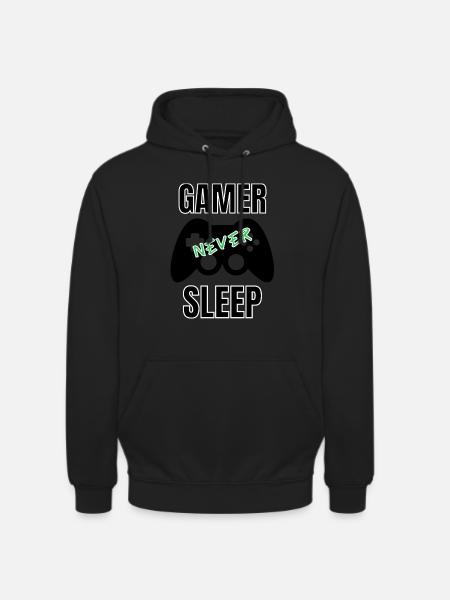 Gamer never sleep - Unisex Hoodie - black