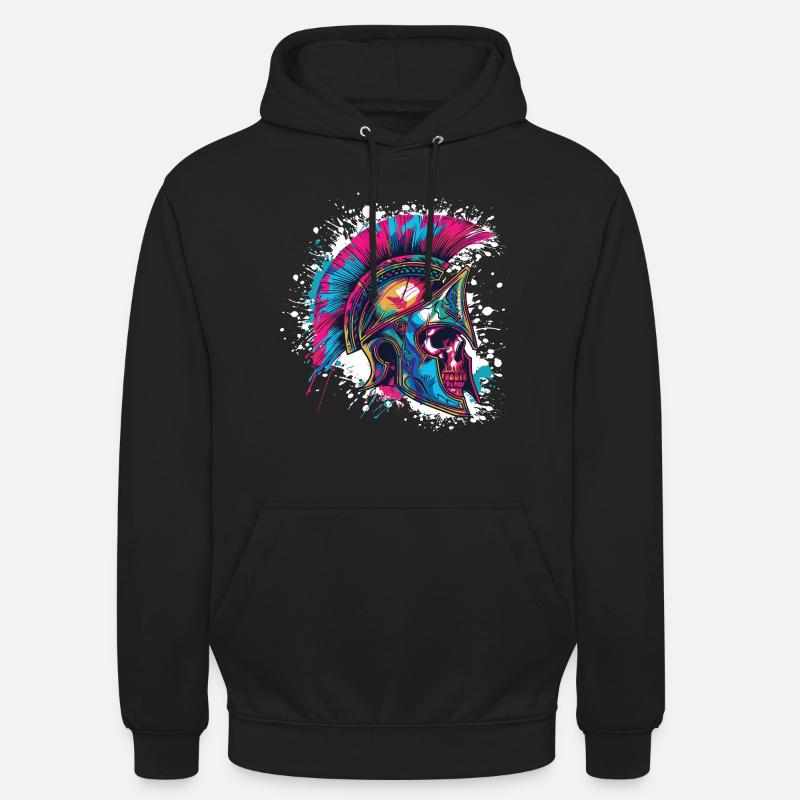 Spartan Skull Gladiator - Unisex Hoodie - black