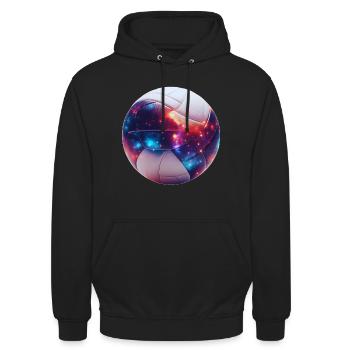 Volleyball Beach Volleyball Summer - Unisex Hoodie - black - Front - Alina (178cm) & Michal (187cm)