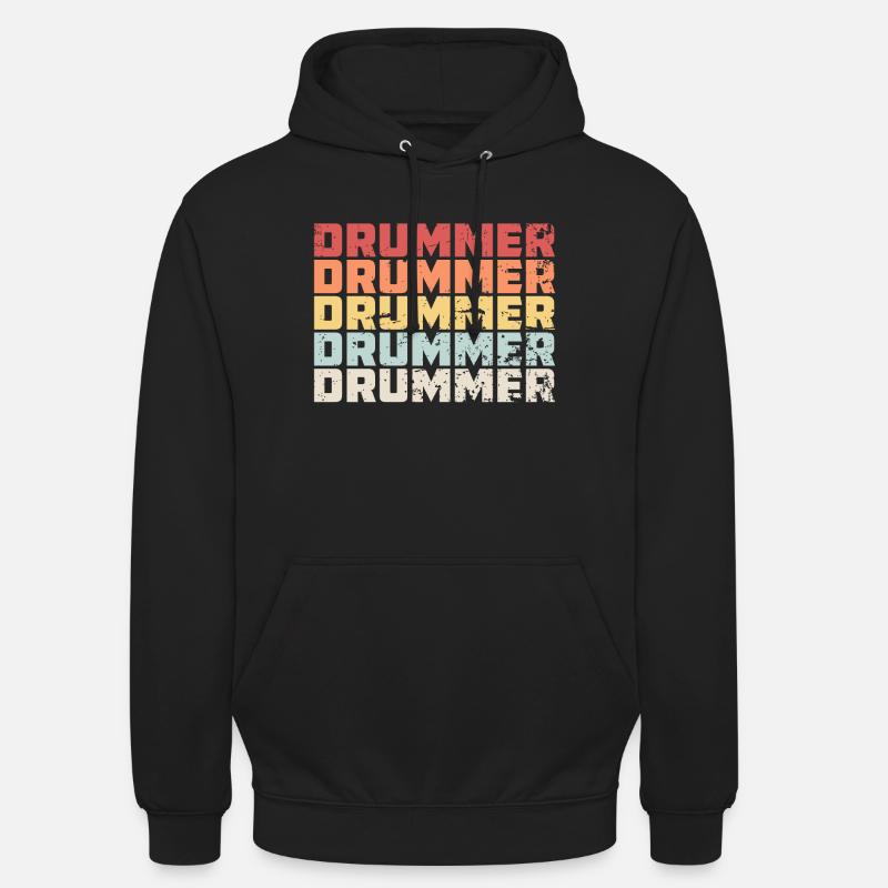 Cadeau batteur batteur batteur - Sweat-shirt à capuche unisexe - noir