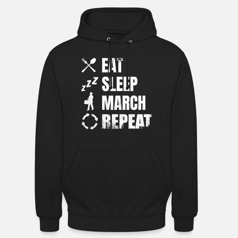 Trommelspieler Tägliche Routine - Unisex Hoodie - Schwarz