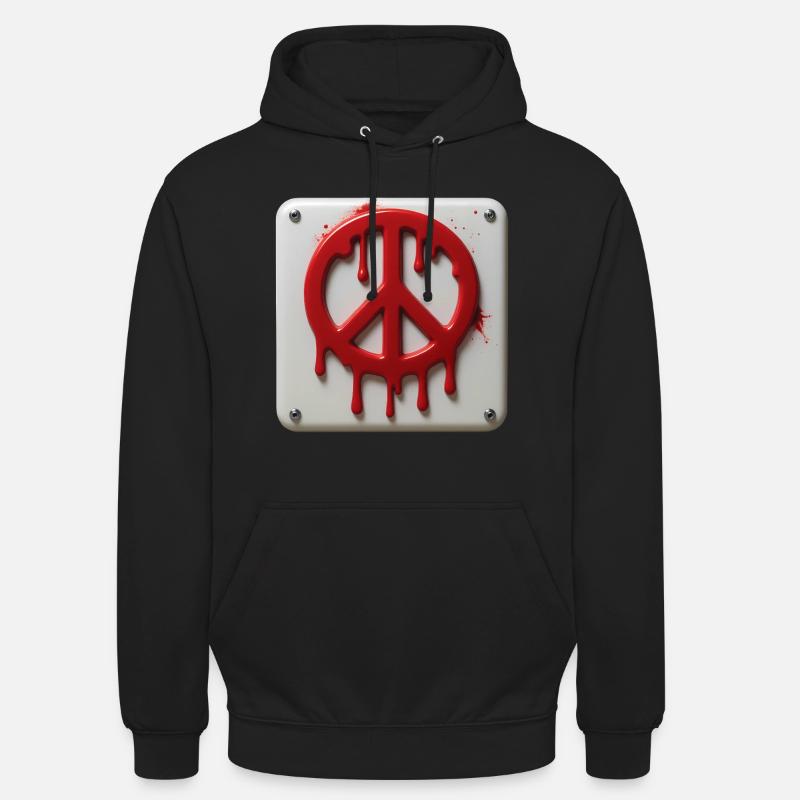 FRIEDENSNOTFALL #2 – Frieden & Liebe - Unisex Hoodie - Schwarz