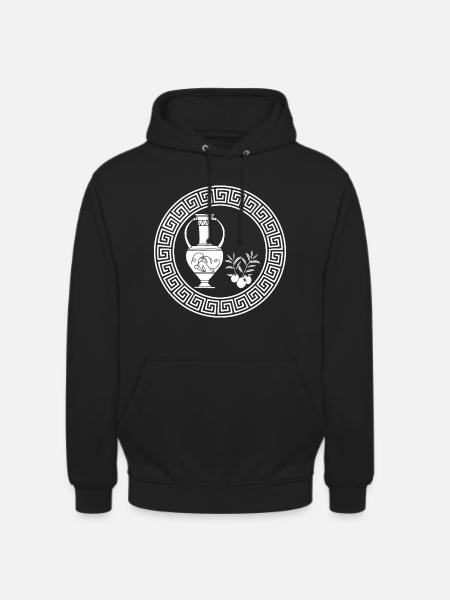 Symbole d'abondance (blanc) - Sweat-shirt à capuche unisexe - noir