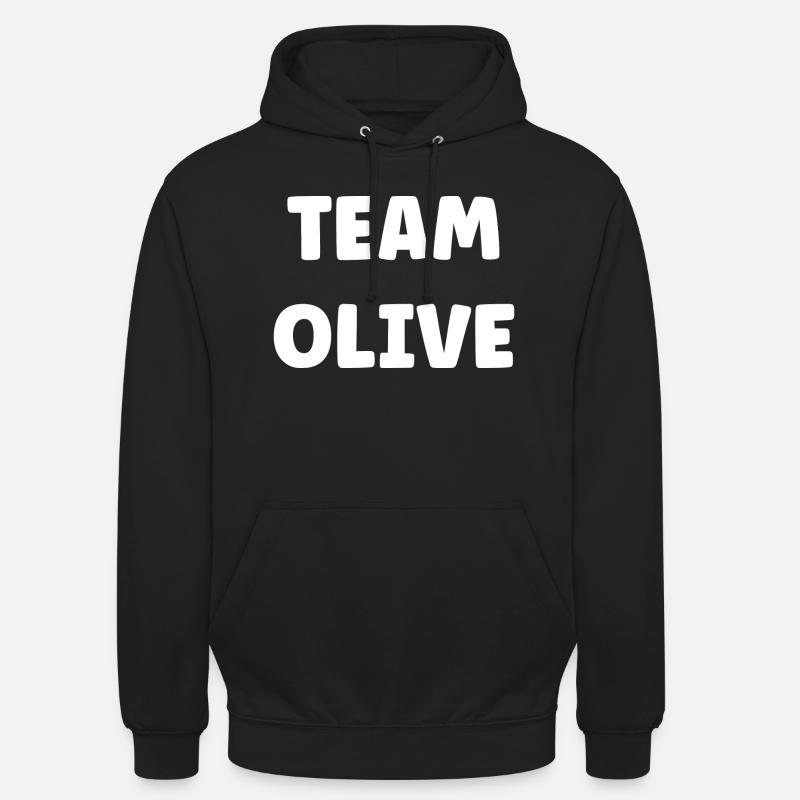 Team olive - Sweat-shirt à capuche unisexe - noir
