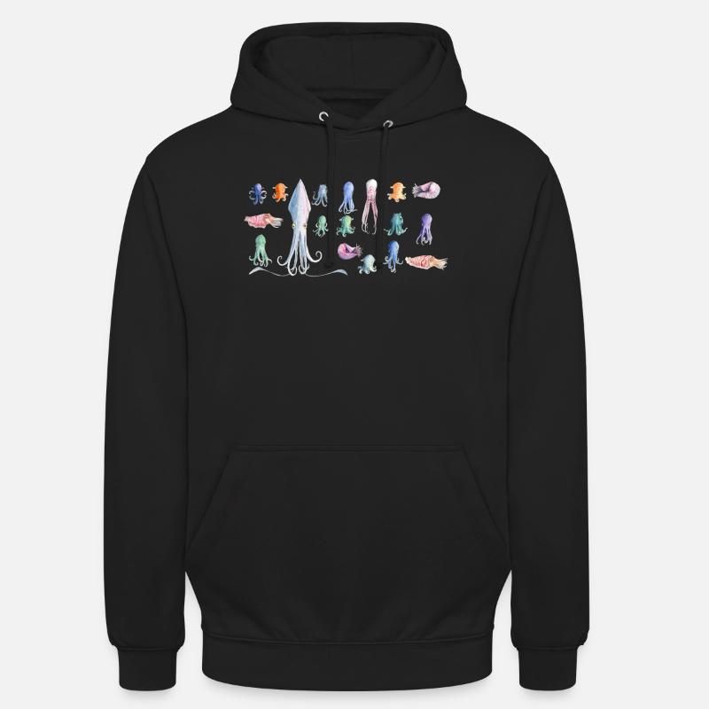 rapport de poulpe - Sweat-shirt à capuche unisexe - noir
