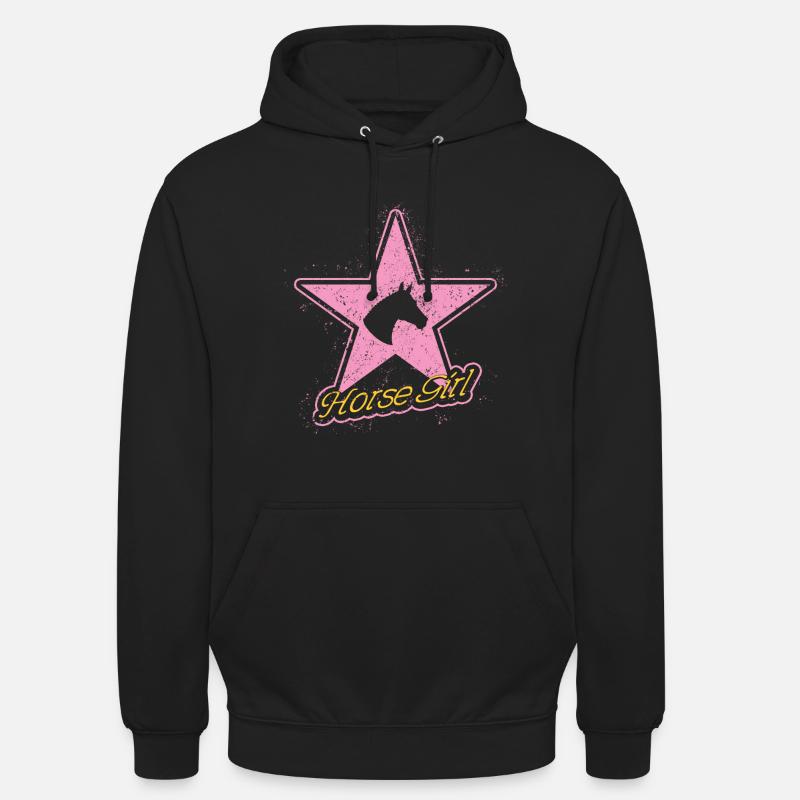 Fille de cheval - Sweat-shirt à capuche unisexe - noir