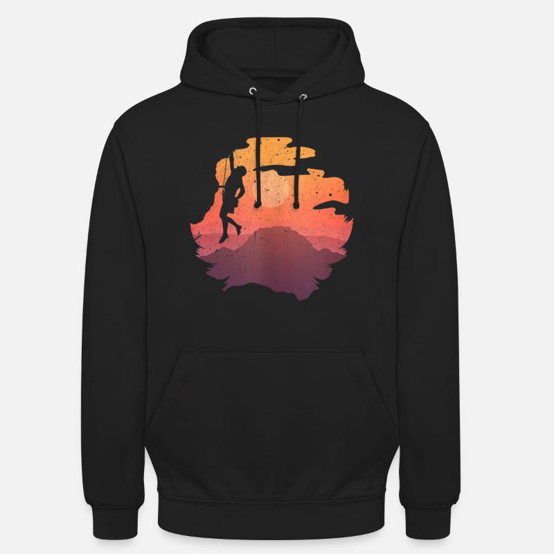 Climbing rock climbing climber - Unisex Hoodie - black