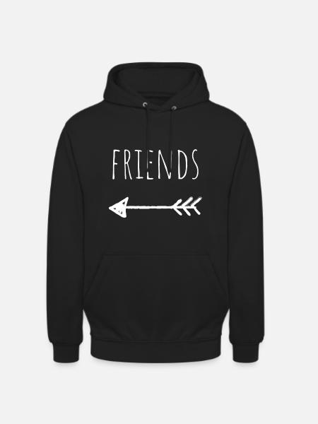 BEST FRIENDS SHIRT - Unisex Hoodie - black