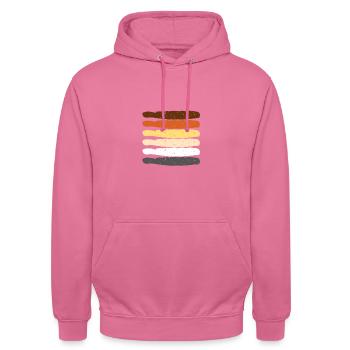 Bear Pride Bärenflagge - Unisex Hoodie - Pink - Vorne - Alina (178cm) & Michal (187cm)