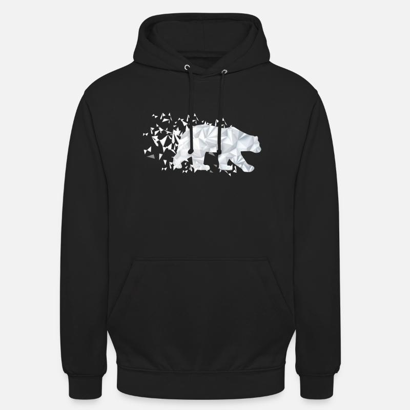 Climat de l'ours polaire - Sweat-shirt à capuche unisexe - noir
